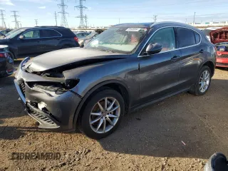 2019 Alfa Romeo Stelvio Ti z VIN ZASPAKBN0K7C56432, wystawiony jako Copart lot #85646664 z przebiegiem Nie podano mil oraz Szkoda całkowita • Salvage title. Historia ofert i sprzedaży dostępna na DreamBid. Obrazek 1.
