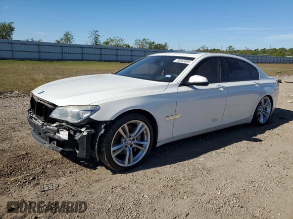 2014 BMW 7 Series 740Li with VIN WBAYE4C57ED138408, listed as a Copart auction lot 80553304 with 154,690 mi miles and Salvage Title. Bid and sale history available at carsss.com. Image 1.