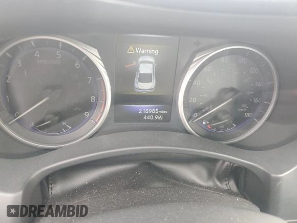 2017 Infiniti Q60 Red Sport 400 with VIN JN1FV7EL9HM701683, listed as a Copart auction lot 49708395 with 218,985 mi miles and Salvage Title. Bid and sale history available at carsss.com. Image 9.