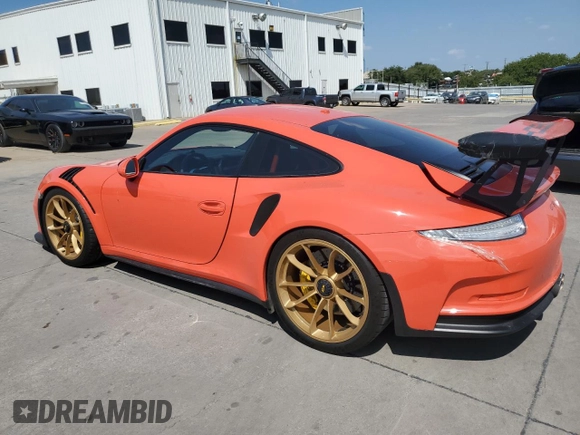 2016 Porsche 911 GT3 RS with VIN WP0AF2A94GS187186, listed as a Copart auction lot 72001384 with 32,531 mi miles and Salvage Title. Bid and sale history available at carsss.com. Image 2.