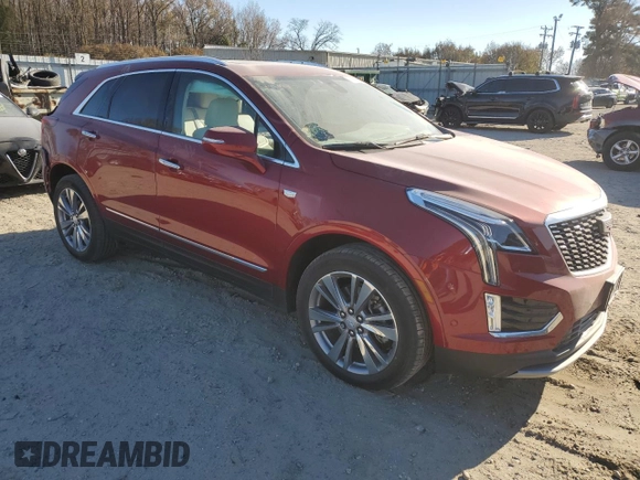 2023 Cadillac XT5 FWD Premium Luxury with VIN 1GYKNCRS8PZ216887, listed as a Copart auction lot 82563534 with 17,275 mi miles and Salvage Title. Bid and sale history available at carsss.com. Image 4.