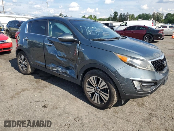 2014 Kia Sportage EX with VIN KNDPCCAC0E7574922, listed as a Copart auction lot 63299315 with 150,905 mi miles and Salvage title. Bid and sale history available at DreamBid. Image 4.