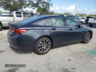 2016 Acura TLX Advance with VIN 19UUB2F7XGA007989, listed as a Copart auction lot 76636264 with 56,490 mi miles and Salvage title. Bid and sale history available at DreamBid. Image 3.