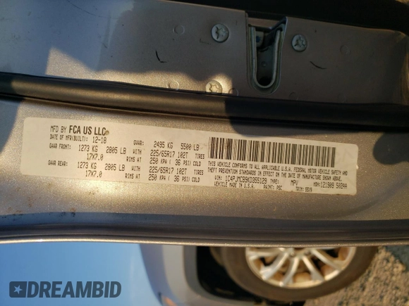 2019 Jeep Cherokee Latitude with VIN 1C4PJMCB9KD355129, listed as a Copart auction lot 63207585 with 177,394 mi miles and Salvage title. Bid and sale history available at DreamBid. Image 13.