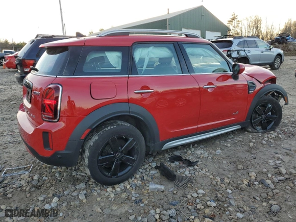 2022 MINI Countryman Cooper with VIN WMZ43BR02N3P06173, listed as a Copart auction lot 78428064 with 61,879 mi miles and Salvage Title. Bid and sale history available at carsss.com. Image 3.