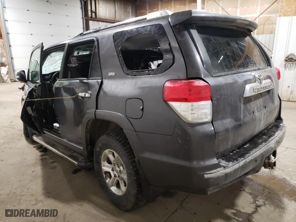 2012 Toyota 4Runner SR5 with VIN JTEBU5JR3C5099357, listed as a Copart auction lot 43453555 with 0 mi miles and Salvage Title. Bid and sale history available at carsss.com. Image 2.