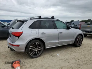 2017 Audi SQ5 Prestige with VIN WA1VCAFP2HA008642, listed as a Copart auction lot 74329584 with 0 mi miles and Salvage Title. Bid and sale history available at carsss.com. Image 3.