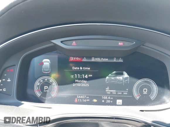 2019 Audi Q8 Prestige with VIN WA1FVAF1XKD031795, listed as a IAAI auction lot 41516515 with 54,407 mi miles and . Bid and sale history available at DreamBid. Image 7.