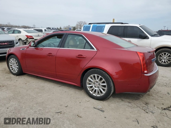 2012 Cadillac CTS Luxury with VIN 1G6DH5E58C0131602, listed as a Copart auction lot 52281185 with 106,409 mi miles and Clean Title. Bid and sale history available at DreamBid. Image 2.