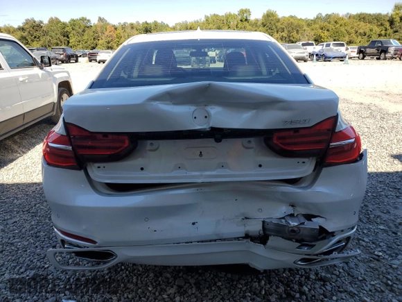 2016 BMW 7 Series 750i with VIN WBA7F0C56GGM20770, listed as a Copart auction lot 75985684 with 92,142 mi miles and Salvage Title. Bid and sale history available at carsss.com. Image 6.
