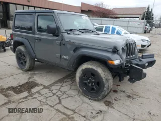 2018 Jeep Wrangler Sport S with VIN 1C4GJXAG0JW276564, listed as a Copart auction lot 85722374 with 58,049 mi miles and Salvage title. Bid and sale history available at DreamBid. Image 4.