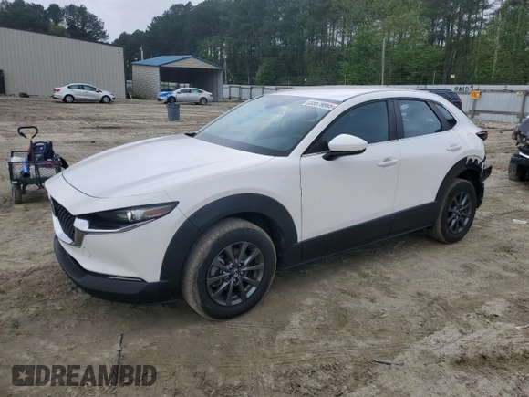 2021 Mazda CX-30 S with VIN 3MVDMBAL4MM219507, listed as a Copart auction lot 55579865 with 53,707 mi miles and Salvage title. Bid and sale history available at DreamBid. Image 1.