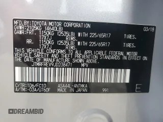 2018 Toyota RAV4 XLE with VIN JTMRFREV9JD238471, listed as a Copart auction lot 71936374 with 89,833 mi miles and Salvage Title. Bid and sale history available at carsss.com. Image 13.