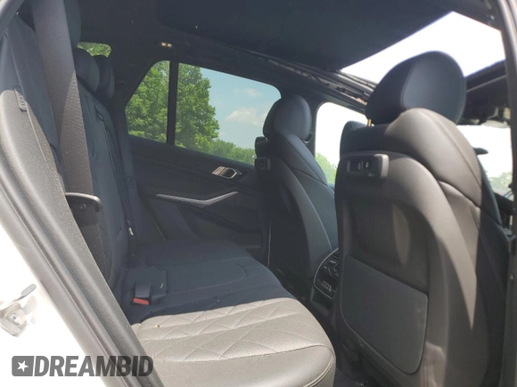 2023 BMW X5 xDrive40i with VIN 5UXCR6C03P9P75351, listed as a Copart auction lot 61465655 with 24,883 mi miles and Salvage title. Bid and sale history available at DreamBid. Image 11.
