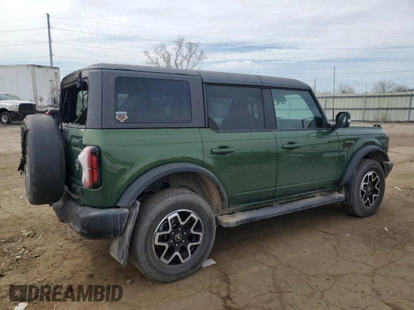 2022 Ford Bronco with VIN 1FMEE5BP9NLB50804, listed as a Copart auction lot 54220825 with 22,080 mi miles and Salvage title. Bid and sale history available at DreamBid. Image 3.
