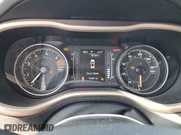 2018 Jeep Cherokee Latitude with VIN 1C4PJLCB8JD553225, listed as a Copart auction lot 45554685 with 81,331 mi miles and Salvage Title. Bid and sale history available at carsss.com. Image 9.
