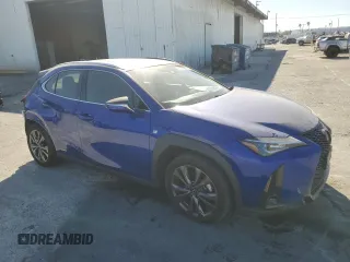 2021 Lexus UX with VIN JTHE9JBH4M2039025, listed as a Copart auction lot 41809335 with 58,569 mi miles and Salvage Title. Bid and sale history available at carsss.com. Image 4.