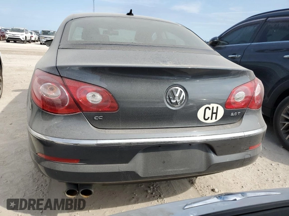 2012 Volkswagen CC Sport with VIN WVWMN7AN3CE523431, listed as a Copart auction lot 74878354 with 0 mi miles and Non Repairable. Bid and sale history available at carsss.com. Image 6.