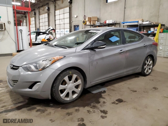 2011 Hyundai Elantra Ltd with VIN KMHDH4AE5BU143139, listed as a Copart auction lot 48597565 with 113,020 mi miles and Salvage Title. Bid and sale history available at carsss.com. Image 1.