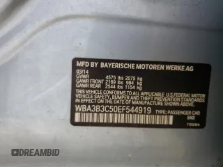 2014 BMW 3 Series 328i xDrive with VIN WBA3B3C50EF544919, listed as a Copart auction lot 48347995 with 100,529 mi miles and Clean Title. Bid and sale history available at DreamBid. Image 12.