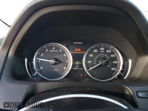 2017 Acura TLX w/Technology Pkg with VIN 19UUB1F53HA001316, listed as a Copart auction lot 51759194 with 165,891 mi miles. Bid and sale history available at carsss.com. Image 9.
