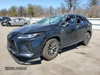 2022 Lexus RX 350 F Sport with VIN 2T2SZMDAXNC364217, listed as a Copart auction lot 53123325 with 23,158 mi miles and Salvage title. Bid and sale history available at DreamBid. Image 1.