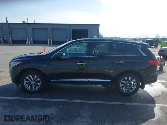 2015 Infiniti QX60 with VIN 5N1AL0MM9FC508107, listed as a IAAI auction lot 41918441 with 141,418 mi miles. Bid and sale history available at carsss.com. Image 14.