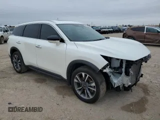 2024 Infiniti QX60 Luxe with VIN 5N1DL1FSXRC337371, listed as a Copart auction lot 46579505 with 11,104 mi miles and Clean title. Bid and sale history available at DreamBid. Image 4.