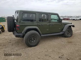2021 Jeep Wrangler Unlimited Sahara Altitude с VIN 1C4HJXEN3MW668178, выставлен на аукционе Copart как лот 53570985 с пробегом Не указан миль и Списание • Salvage title. История ставок и продаж доступна на DreamBid. Изображение 3.