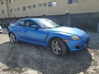 2006 Mazda RX-8 with VIN JM1FE173260203112, listed as a Copart auction lot 85824464 with 112,776 mi miles and Salvage Title. Bid and sale history available at carsss.com. Image 4.