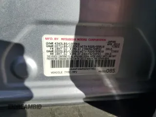 2016 Mitsubishi Outlander Sport 2.4 SEL with VIN JA4AP4AWXGZ047451, listed as a Copart auction lot 79650994 with 197,058 mi miles and Salvage Title. Bid and sale history available at carsss.com. Image 13.