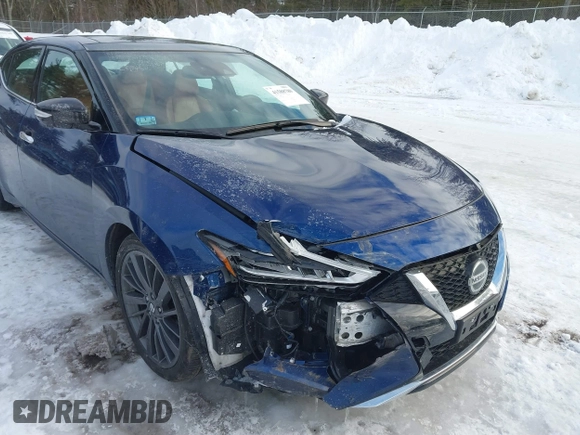 2020 Nissan Maxima Platinum with VIN 1N4AA6FVXLC380903, listed as a IAAI auction lot 41588780 with 44,238 mi miles and . Bid and sale history available at DreamBid. Image 6.