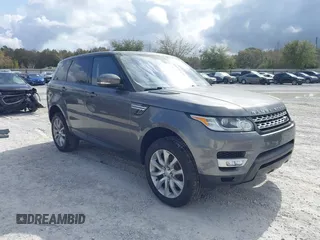 2016 Land Rover Range Rover Sport HSE with VIN SALWR2VF4GA556933, listed as a IAAI auction lot 41757697 with 50,558 mi miles and . Bid and sale history available at DreamBid. Image 1.
