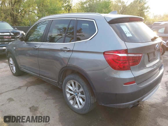 2013 BMW X3 xDrive28i with VIN 5UXWX9C55D0A15716, listed as a IAAI auction lot 42084198 with 120,277 mi miles. Bid and sale history available at carsss.com. Image 3.