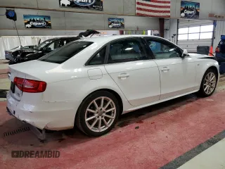 2014 Audi A4 Premium Plus with VIN WAUFFAFL7EN022987, listed as a Copart auction lot 52252985 with 114,026 mi miles and Salvage Title. Bid and sale history available at carsss.com. Image 3.
