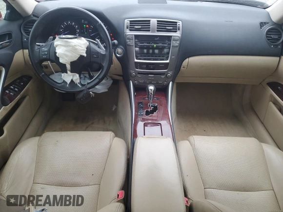 2007 Lexus IS with VIN JTHBK262875040801, listed as a Copart auction lot 48051995 with 153,815 mi miles and Salvage Title. Bid and sale history available at carsss.com. Image 8.
