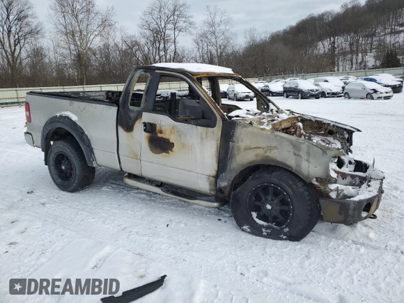 2006 Ford F-150 XL with VIN 1FTRF14W76NB63363, listed as a Copart auction lot 87445634 with 0 mi miles and Salvage Title. Bid and sale history available at carsss.com. Image 4.