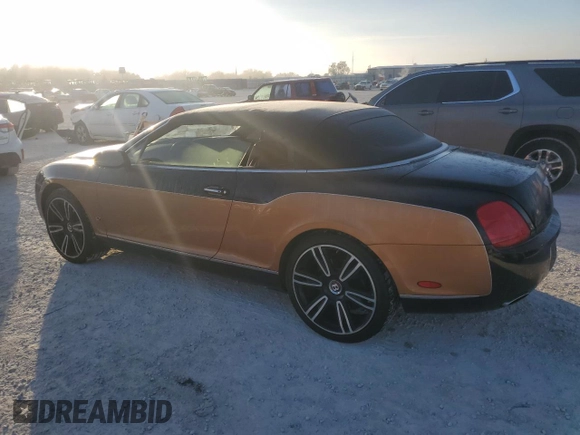 2010 Bentley Continental GT with VIN SCBDR3ZA2AC065164, listed as a Copart auction lot 83776144 with 80,416 mi miles and Salvage Title. Bid and sale history available at DreamBid. Image 2.