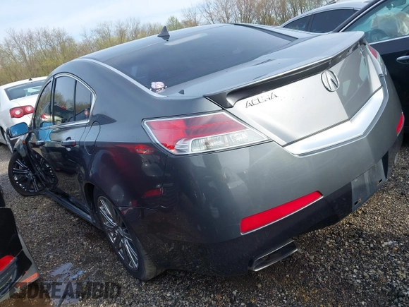 2009 Acura TL Tech with VIN 19UUA86589A003009, listed as a IAAI auction lot 41853122 with 150,863 mi miles. Bid and sale history available at carsss.com. Image 3.