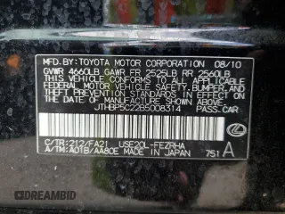 2011 Lexus IS F F z VIN JTHBP5C22B5008314, wystawiony jako Copart lot #78476894 z przebiegiem 47 673 mil mil oraz Tytuł czysty. Historia ofert i sprzedaży dostępna na DreamBid. Obrazek 14.