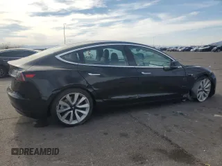 2018 Tesla Model 3 Long Range Battery with VIN 5YJ3E1EA3JF053638, listed as a Copart auction lot 49630965 with 52,131 mi miles and Salvage Title. Bid and sale history available at DreamBid. Image 3.