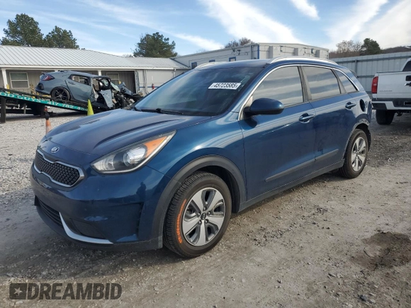 2019 Kia Niro LX with VIN KNDCB3LC4K5223128, listed as a Copart auction lot 45723585 with 110,587 mi miles and Salvage Title. Bid and sale history available at DreamBid. Image 1.