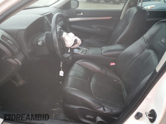 2011 Infiniti G25 x z VIN JN1DV6AR1BM650229, wystawiony jako Copart lot #47320395 z przebiegiem 167 404 mil mil oraz Szkoda całkowita • Salvage title. Historia ofert i sprzedaży dostępna na DreamBid. Obrazek 7.