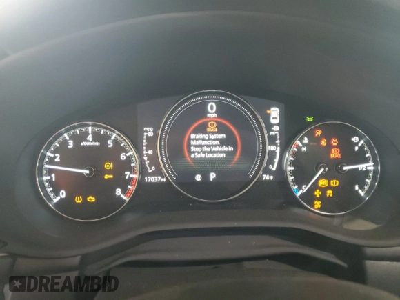 2022 Mazda 3 2.0 with VIN 3MZBPAA76NM304828, listed as a Copart auction lot 50623405 with 17,037 mi miles and Salvage Title. Bid and sale history available at DreamBid. Image 9.