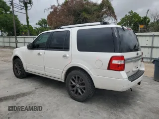 2017 Ford Expedition Limited with VIN 1FMJU1KT5HEA44446, listed as a Copart auction lot 55513055 with 130,912 mi miles and Salvage title. Bid and sale history available at DreamBid. Image 2.