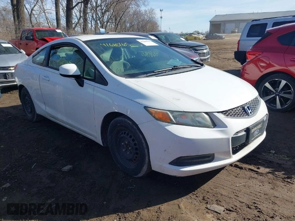 2012 Honda Civic Cpe LX with VIN 2HGFG3B54CH564669, listed as a IAAI auction lot 41680165 with 82,502 mi miles. Bid and sale history available at carsss.com. Image 1.