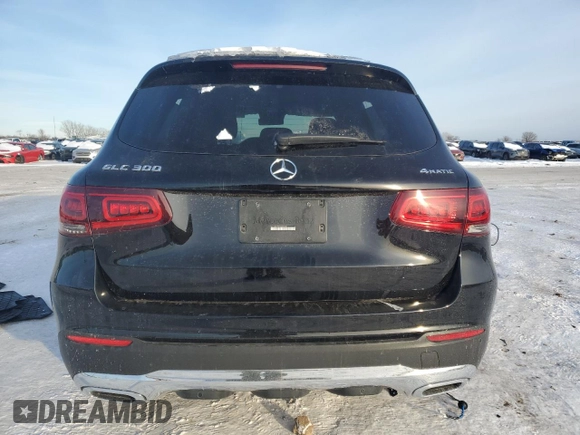 2022 Mercedes-Benz GLC 300 with VIN W1N0G8EB7NV353357, listed as a Copart auction lot 45248695 with 9,085 mi miles and Salvage Title. Bid and sale history available at DreamBid. Image 6.