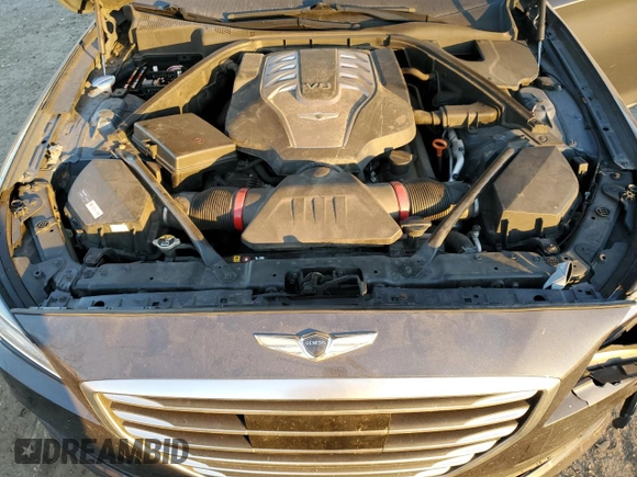 2017 Genesis G80 Ultimate with VIN KMHGN4JFXHU180517, listed as a Copart auction lot 80108534 with 88,874 mi miles and Salvage Title. Bid and sale history available at DreamBid. Image 11.