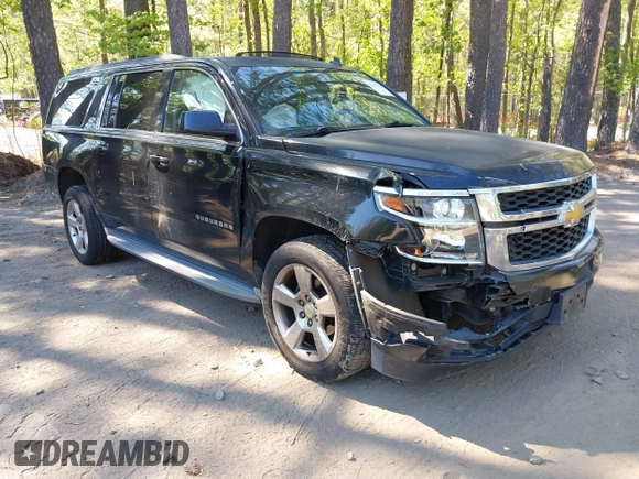 2015 Chevrolet Suburban LT with VIN 1GNSCJKC1FR264255, listed as a IAAI auction lot 42065176 with 115,861 mi miles. Bid and sale history available at carsss.com. Image 1.