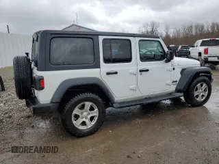2021 Jeep Wrangler Unlimited Sport with VIN 1C4HJXKN5MW672852, listed as a Copart auction lot 86627194 with 66,727 mi miles and Salvage title. Bid and sale history available at DreamBid. Image 3.